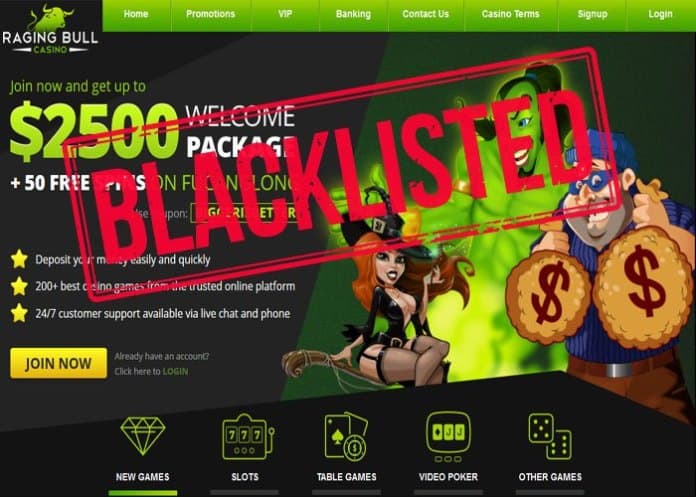 raging bull blacklisted